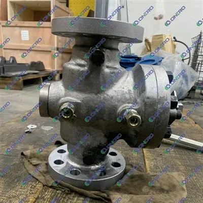 Guľový ventil namontovaný na hornom čape